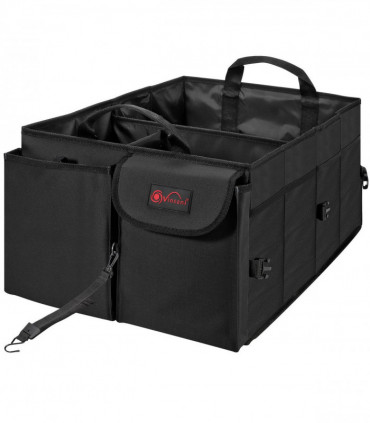 Car Boot Storage Organizer Oxford 600D Black L58 x W41 x H27.5 cm