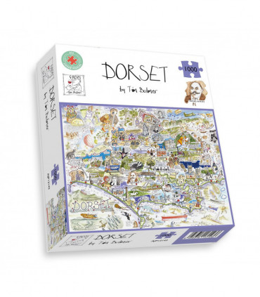 Map of Dorset - Tim Bulmer 1000 Piece Jigsaw Puzzle