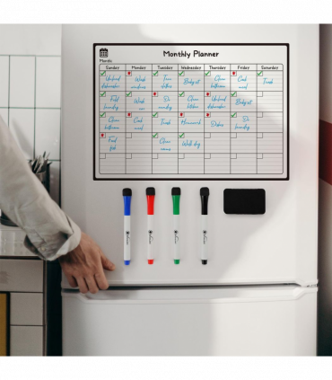Vinsani Monthly Planner 4 Markers & Eraser 0000145