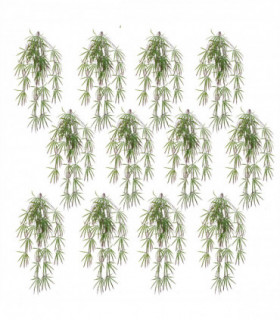 Pack of 12 x 100cm Artificial Hanging Acer Plant