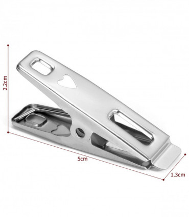 Vinsani ® Laundry Clothes Pegs Stainless Steel Spring-Loaded Metal  Clip Strong Grip and Windproof Laundry Pegs Quality Non-Slip Clothes Pins for Home and Garden Pack of 20