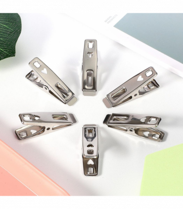 Vinsani ® Laundry Clothes Pegs Stainless Steel Spring-Loaded Metal  Clip Strong Grip and Windproof Laundry Pegs Quality Non-Slip Clothes Pins for Home and Garden Pack of 20