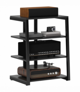 PawHut 4PCs Wall Mounted Cat Tree Cat Wall Shelves W/ Scratching Post Dark Brown