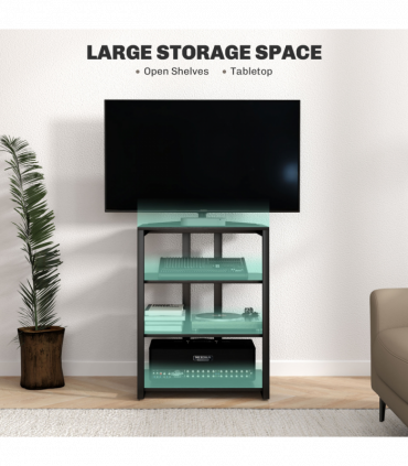 PawHut 4PCs Wall Mounted Cat Tree Cat Wall Shelves W/ Scratching Post Dark Brown