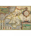 Pembrokeshire Historical Map 1000 Piece Jigsaw Puzzle (1610)