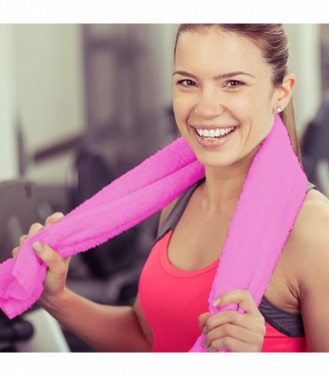 Pink Magic Fibre Towel Compact and Lightweight 130cm x 80cm - Small