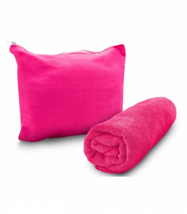 Pink Magic Fibre Towel Compact and Lightweight 130cm x 80cm - Small