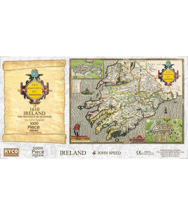 Radnorshire Historical Map 1000 Piece Jigsaw Puzzle (1610)