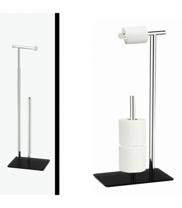 TOILLET ROLL HOLDER & STORER GLASS BASE