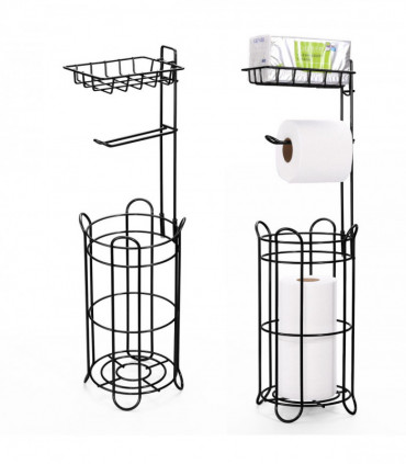 VINSANI TOILET ROLL HOLDER BLACK 0009995