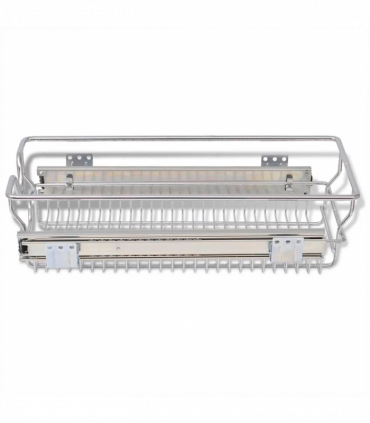 vidaXL Pull-Out Wire Baskets 2 pcs Silver 300 mm