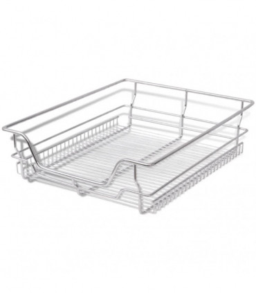vidaXL Pull-Out Wire Baskets 2 pcs Silver 500 mm