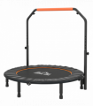 HOMCOM 48" Foldable Mini Fitness Trampoline w/ Foam Handle, Orange