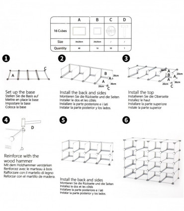 Shoe Rack Organiser Cube