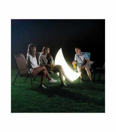 Garden Lamp High-quality materials White 135x43x89cm LED Floating Halfmoon
