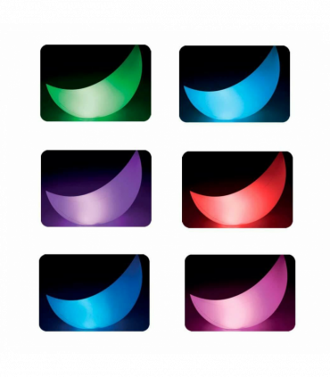 Garden Lamp High-quality materials White 135x43x89cm LED Floating Halfmoon