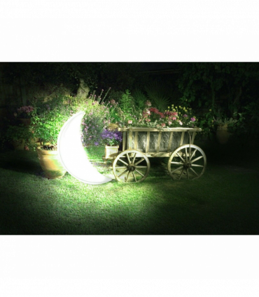 Garden Lamp High-quality materials White 135x43x89cm LED Floating Halfmoon