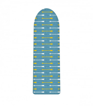 Ironing Board Cover 100% Cotton Arrows 140x52cm Foam Back Padding Easy Fit
