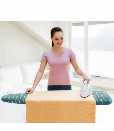 Ironing Board Cover 100% Cotton Arrows 140x52cm Foam Back Padding Easy Fit
