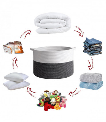 Cotton Rope Laundry Basket