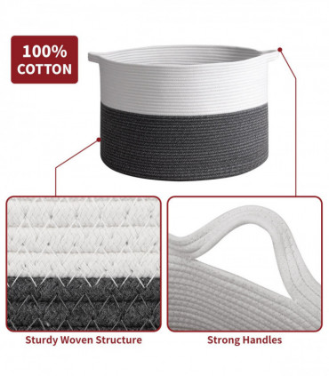 Cotton Rope Laundry Basket