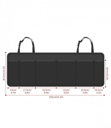 VINSANI HANGING CAR ORGANISER BLACK HANBOOT