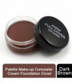 Popfeel Palette Concealer Cream Make-up Foundation Cover for Face, Dark Brown