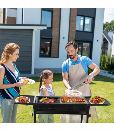 Portable Charcoal Grills for Outdoor BBQ, Foldable Kabob Barbecue Grill for Camping Hibachi BBQ Griddle Lamb Skewer in Garden Backyard Party Picnic Travel Outdoor Cooking