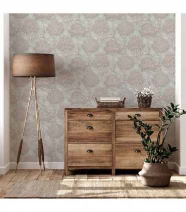 Woodland Scene Sage Green sw12