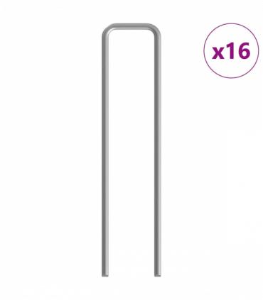 vidaXL Rabbit Cage Silver 400 x 100 x 210 cm Galvanised Steel