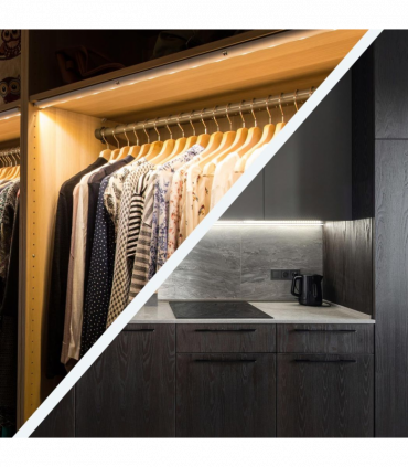 Lighting Bar With Motion Heat Sensor Aluminum 10 LED's 76cm White