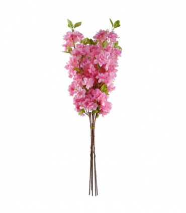 Pack of 6 x 100cm Pink Artificial Blossom Stem