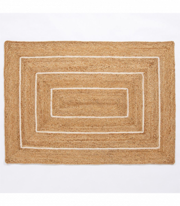 Prestbury Border Handbraided 120x170cm Natural Rug
