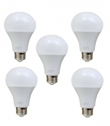 5 Pack 15W E27 Screw LED Light GLS bulbs, Energy Saving Edison  Cool White 6000K non dimmable lights