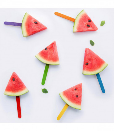 500pcs Coloured Wooden Lolly Sticks For Desserts Kids DIY Art & Crafts