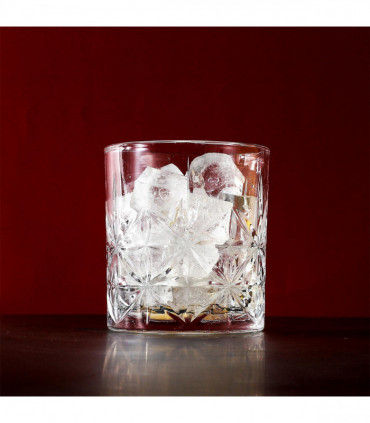 Crystal Transparent 6 Royal Whisky Crystal Cut Transparent Whiskey Glasses 300ml