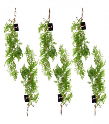 Artificial Hanging Maidenhair Fern Plant Dark Green 100cm Pack of 6 x 100cm