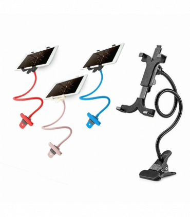 Tablet Holder Aquarius 360 Degree Clamp Tablet Holder for Smart Devices - Red