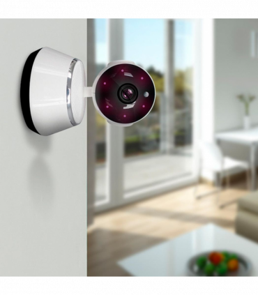 Aquarius 360 HD Indoor Smart Home White Camera With 8GB Gold Micro Sd Card