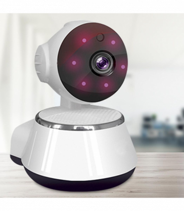 Aquarius 360 HD Indoor Smart Home White Camera With 8GB Gold Micro Sd Card