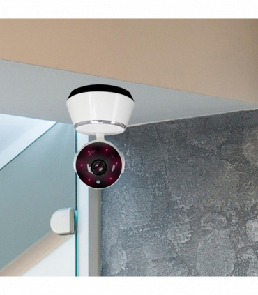 Aquarius 360 HD Indoor Smart Home White Camera With 8GB Gold Micro Sd Card