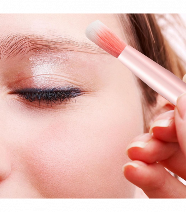 Cosmic Make Up 7pcs Brush Set With Liquid Glitter Handle Turquoise