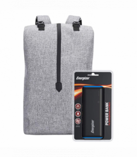 Energizer V208722 Laptop Charging Bag With Energizer UE10007 Power Bank