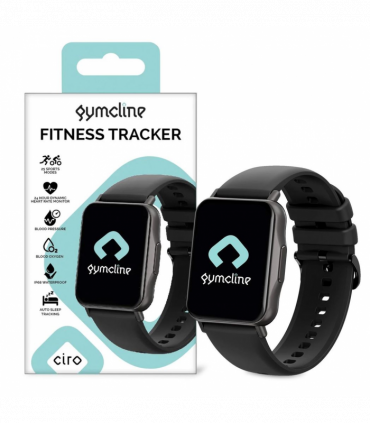 Gymcline Ciro Fitness Tracker w/ 25 Sports Modes & IP68 Water Protection, Black