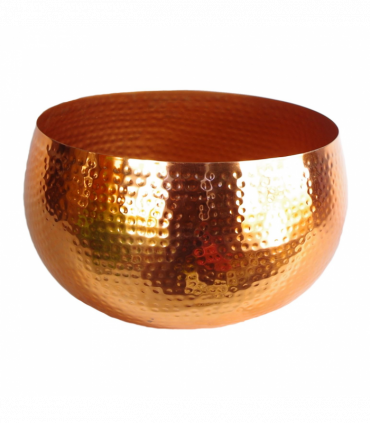 Large Artificial Orchids Display with XL Metal Bowl Planter 70x70cm