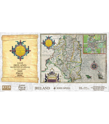 Leinster Historical Map 1000 Piece Jigsaw Puzzle (1610)
