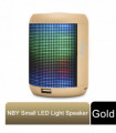 NBY Small Sound Activate LED Light Bluetooth Speaker And Dancing Fountain, Gold