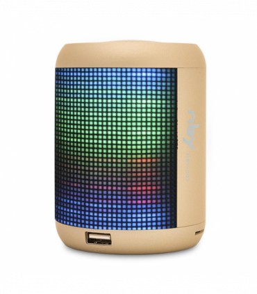 NBY Small Sound Activate LED Light Bluetooth Speaker And Dancing Fountain, Gold