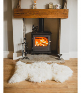 Natural  Sheepskin Rug Single Pelt - Natural Ivory & Cream Colouring