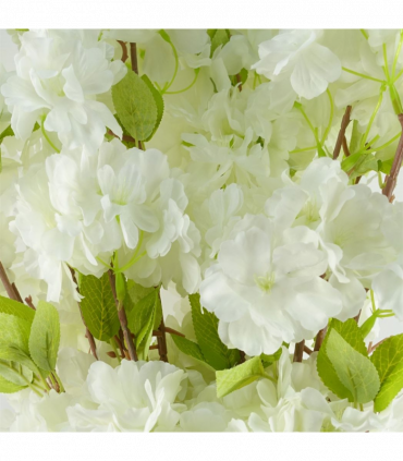 Pack of 6 x 100cm White Artificial Blossom Stem